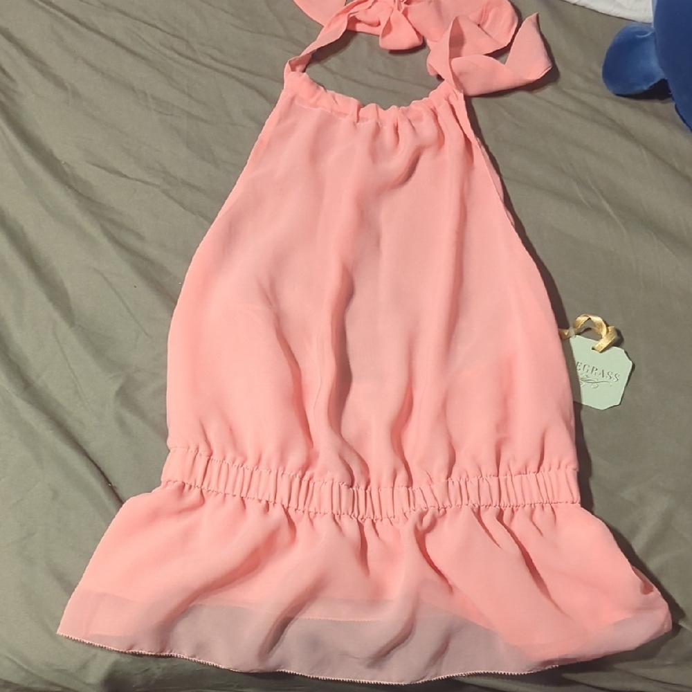 Pink Halter Dress